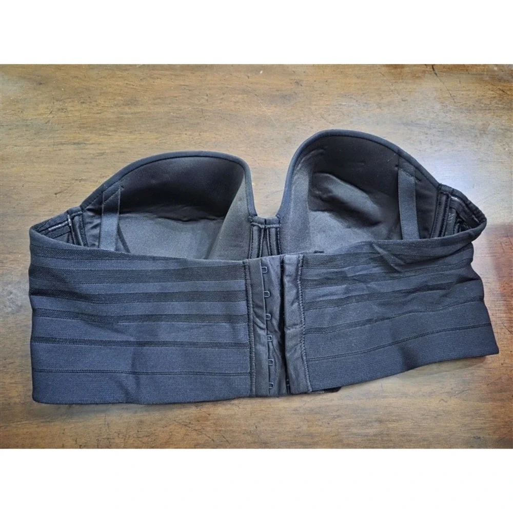 NWT Leonisa 38B Bra 360 Strapless Contouring Bra Black 131827